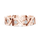 Gold Ring L22-R6, Rose Gold, view 3