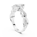 Gold Ring DDLR-1104, White Gold, view 1