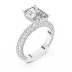 Gold Pendant 9-10036L_SS4, White Gold, view 2