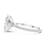 Gold Jewelry L36-16, Princess center stone, White Gold, view 3