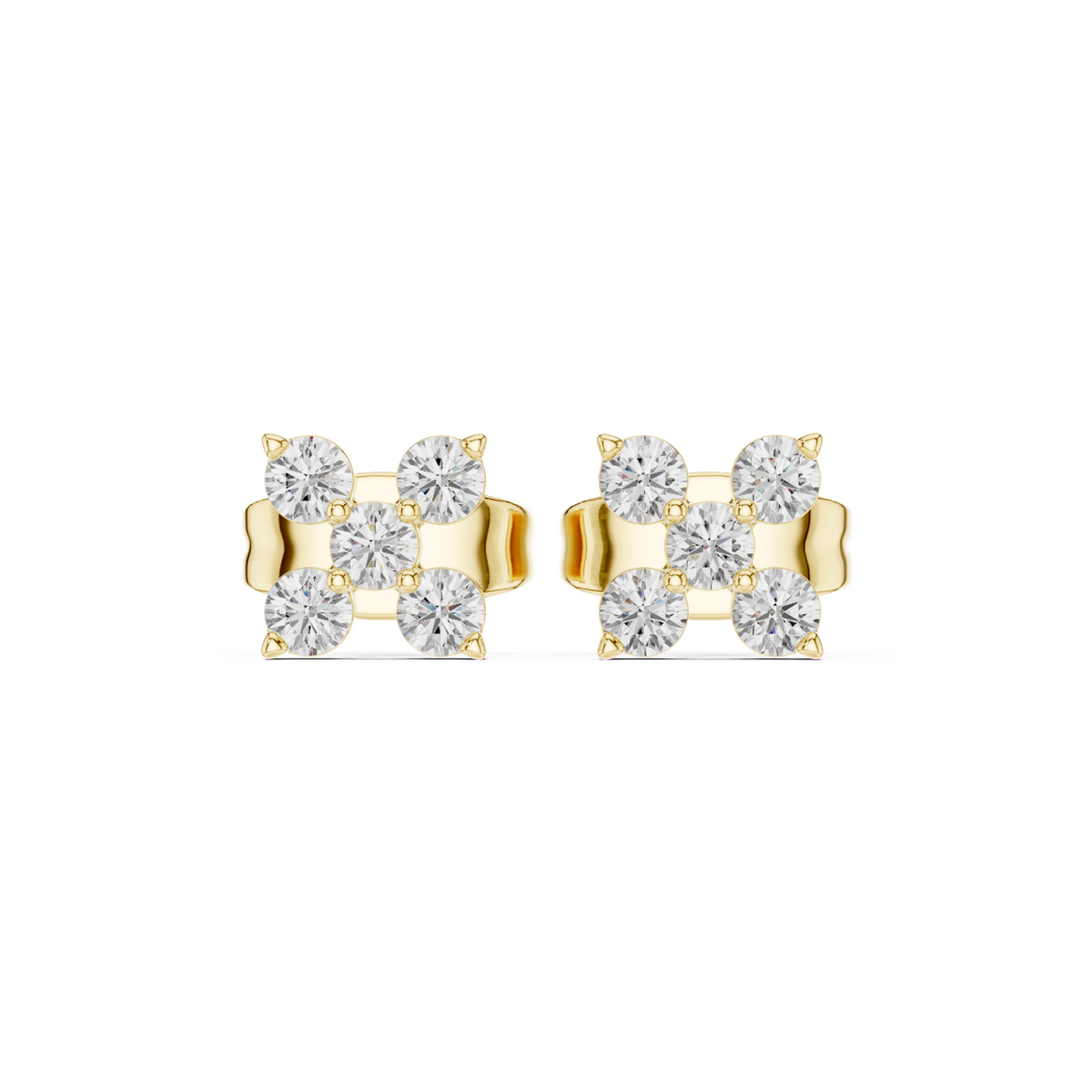 Gold Earrings SBER(31), Yellow Gold