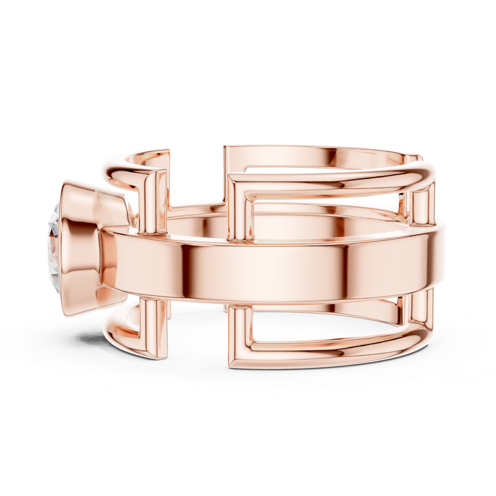 Gold Ring SBMR(6), Rose Gold, view 3