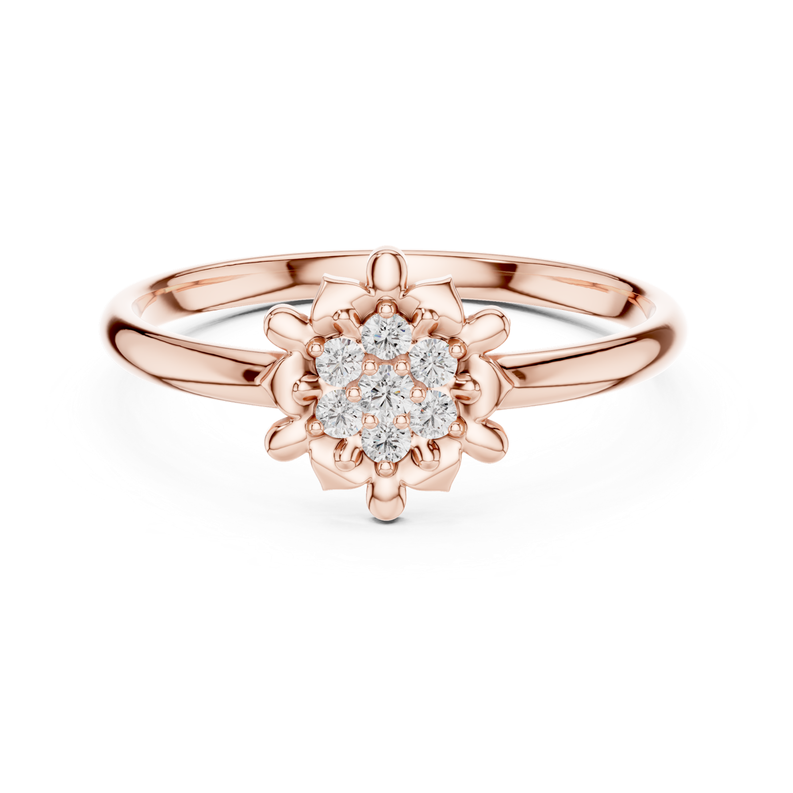 Gold Ring 1 (379), Rose Gold, view 4