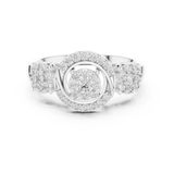 Gold Ring 19-120022L, White Gold, view 4