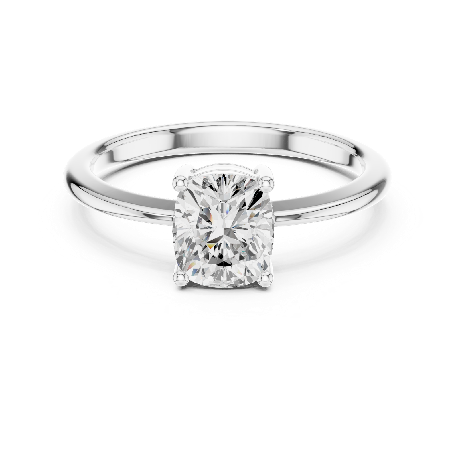 Gold Ring DDLR-501, White Gold, view 4