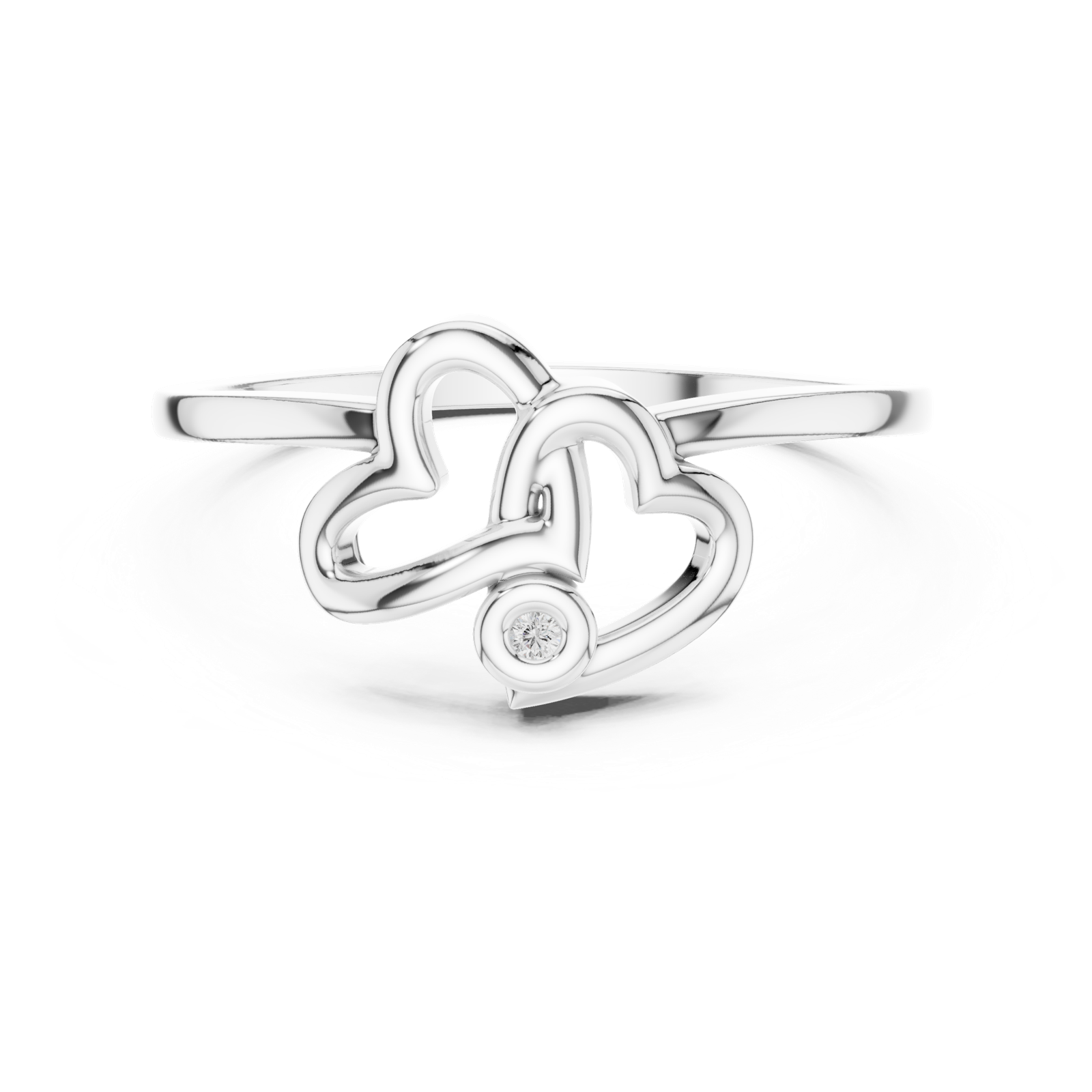 Gold Ring DR-5588, White Gold