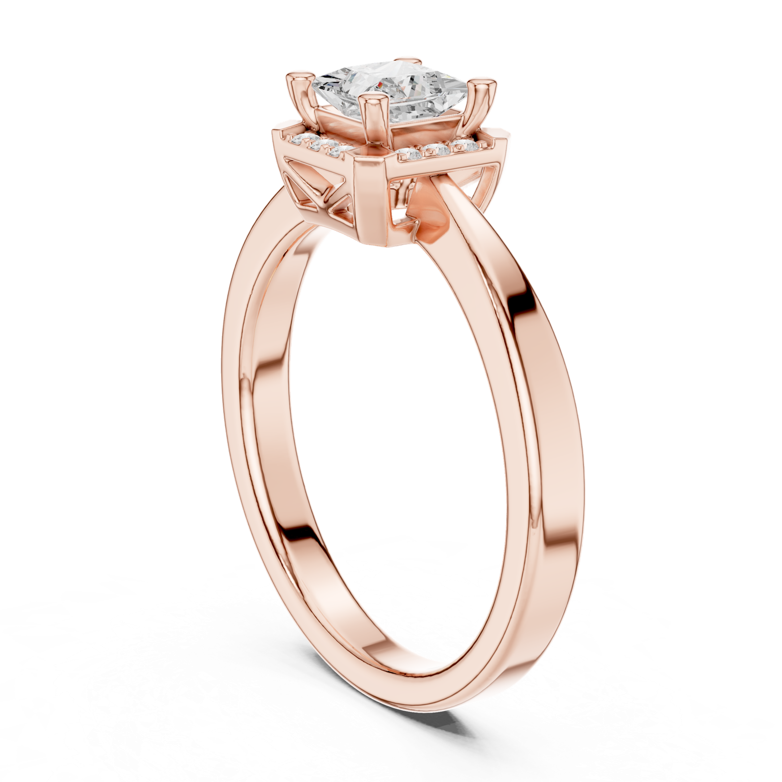 Gold Ring DDLR-492, Rose Gold