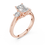 Gold Ring DDLR-894, Rose Gold, view 2