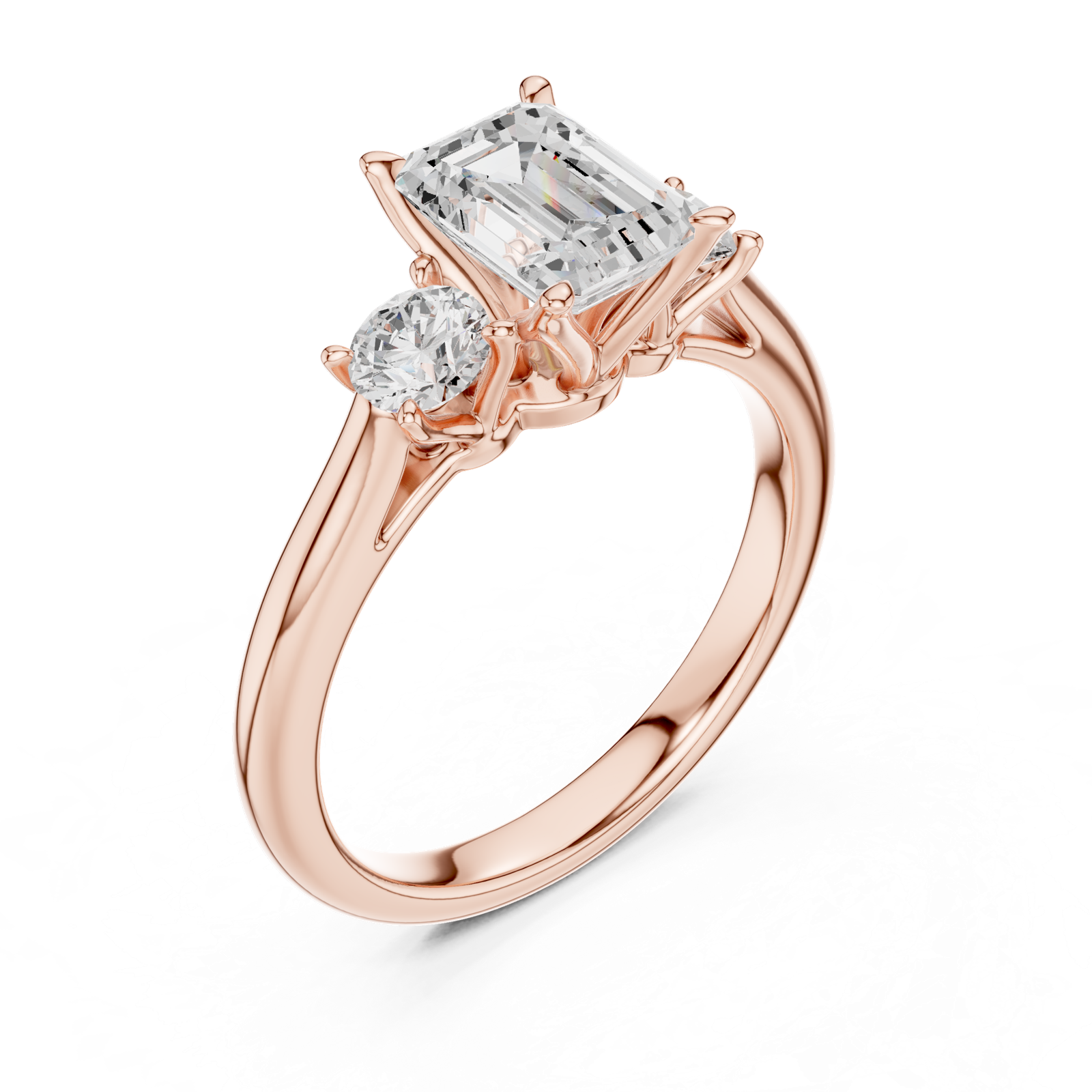 Gold Ring DDLR-894, Rose Gold, view 2