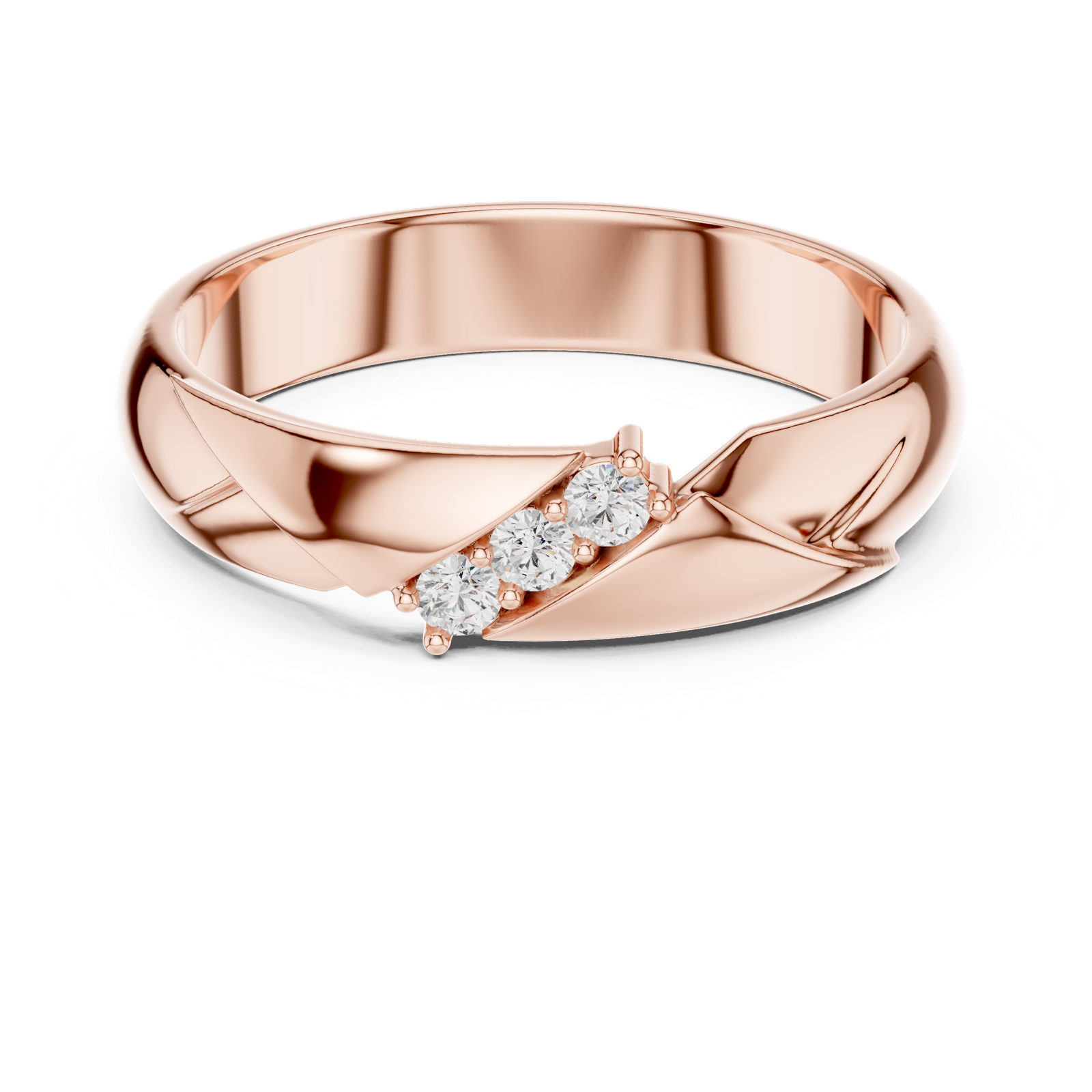 Gold Ring SBMR(19), Rose Gold, view 4