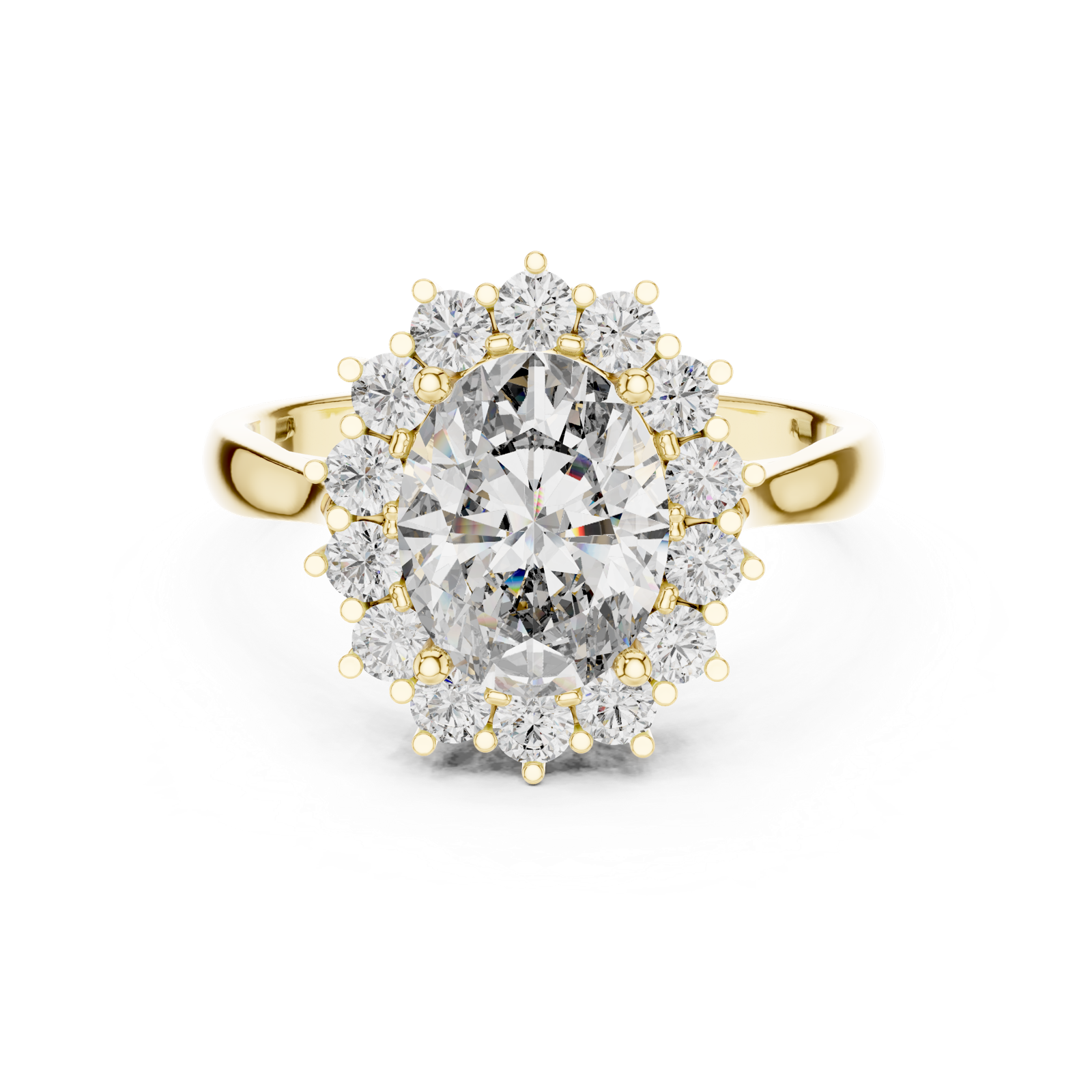 Gold Ring L03-1216, Yellow Gold, view 4