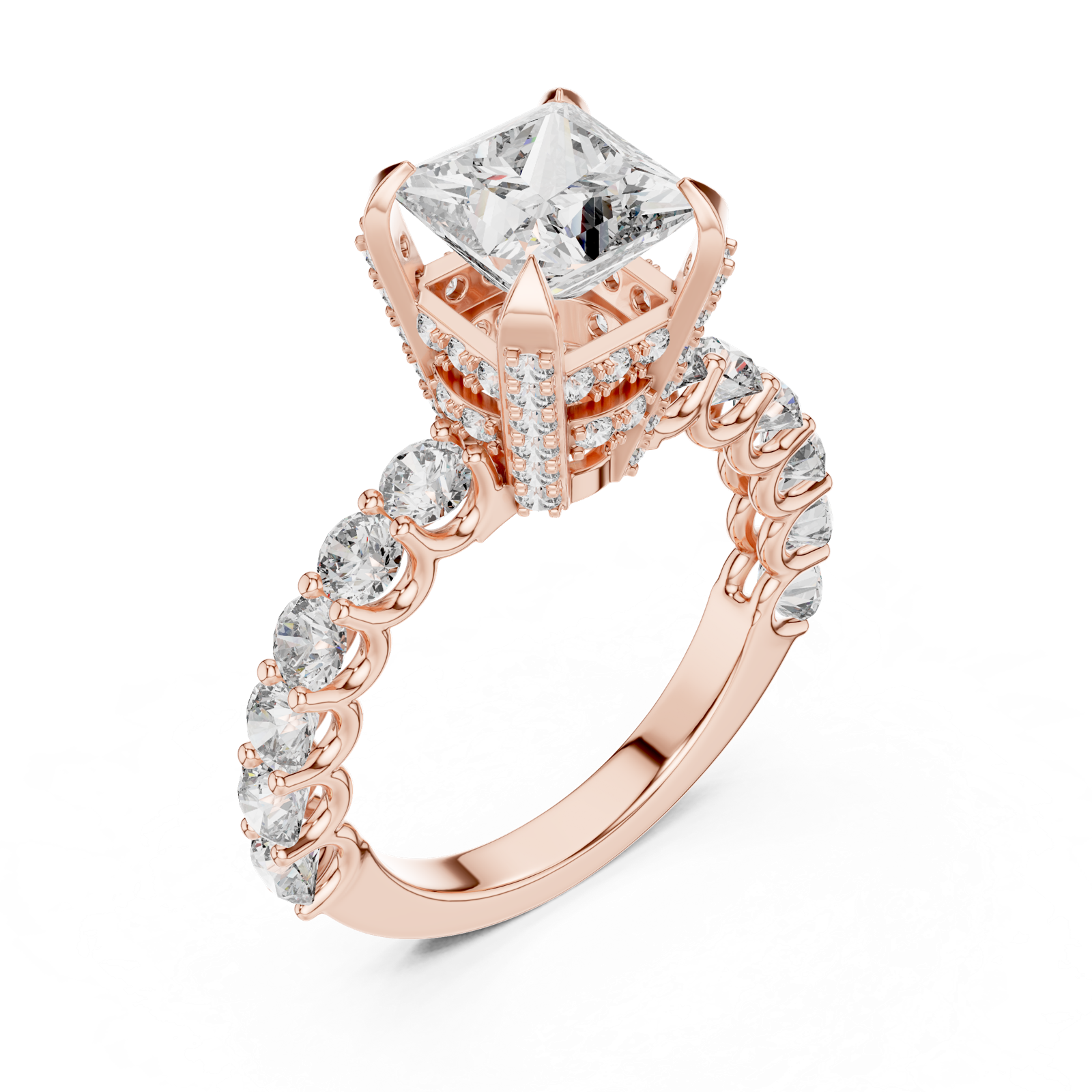 Gold Ring LR-0057, Rose Gold, view 2