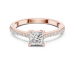 Gold Ring L28-111, Rose Gold, view 4