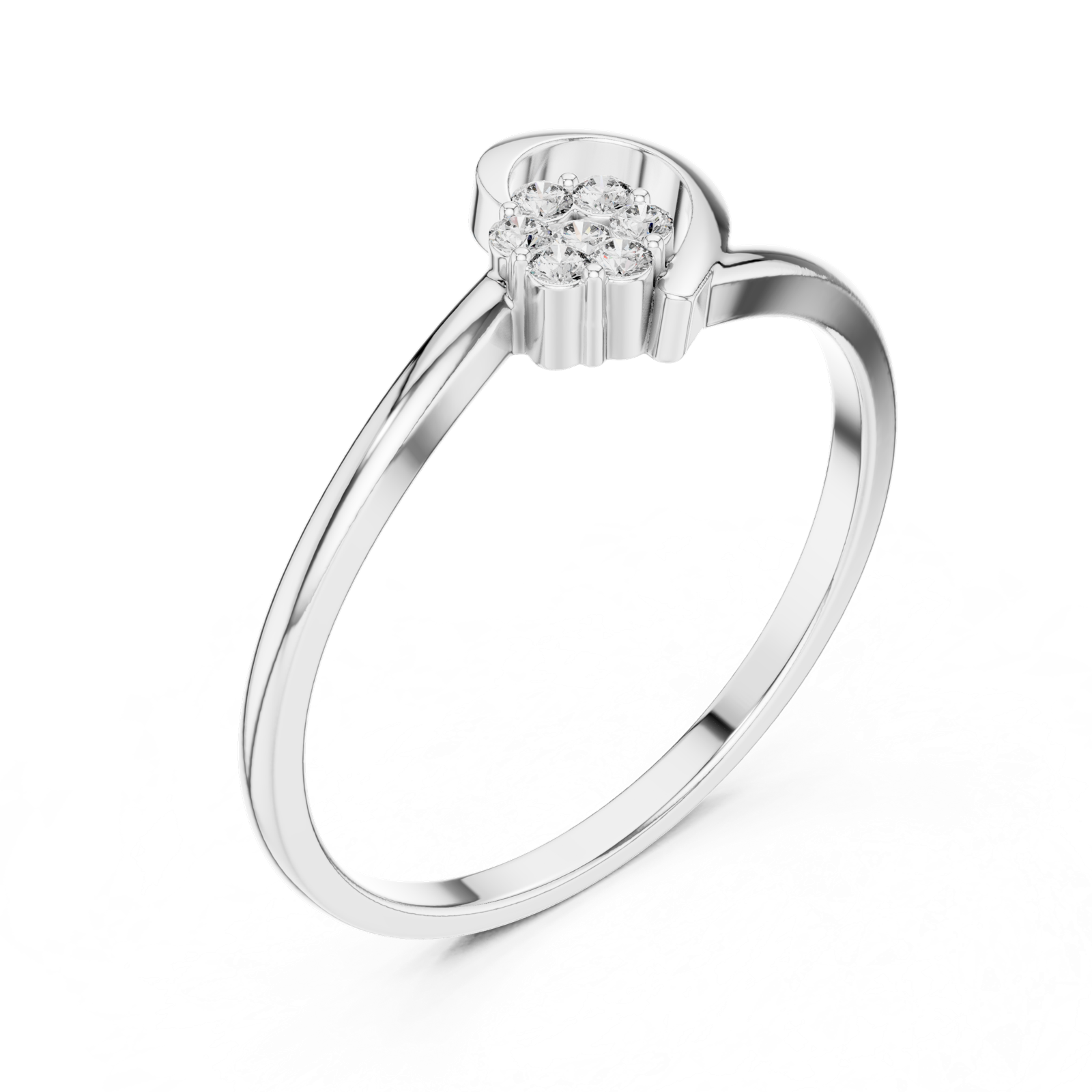Gold Ring 1 (188), White Gold, view 2
