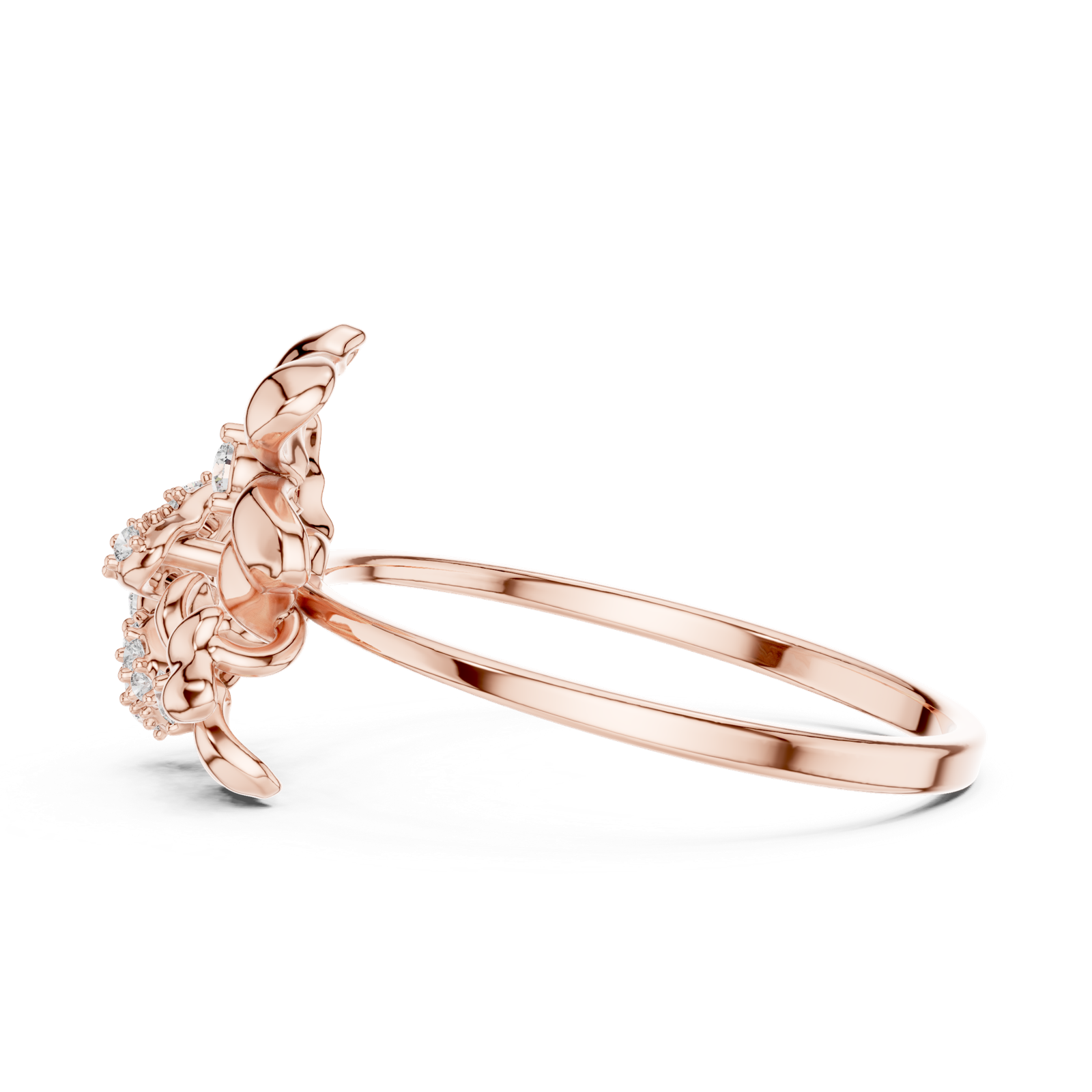 Gold Ring 1 (172), Rose Gold, view 3