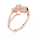Gold Ring Ledis Ring, Rose Gold, view 2