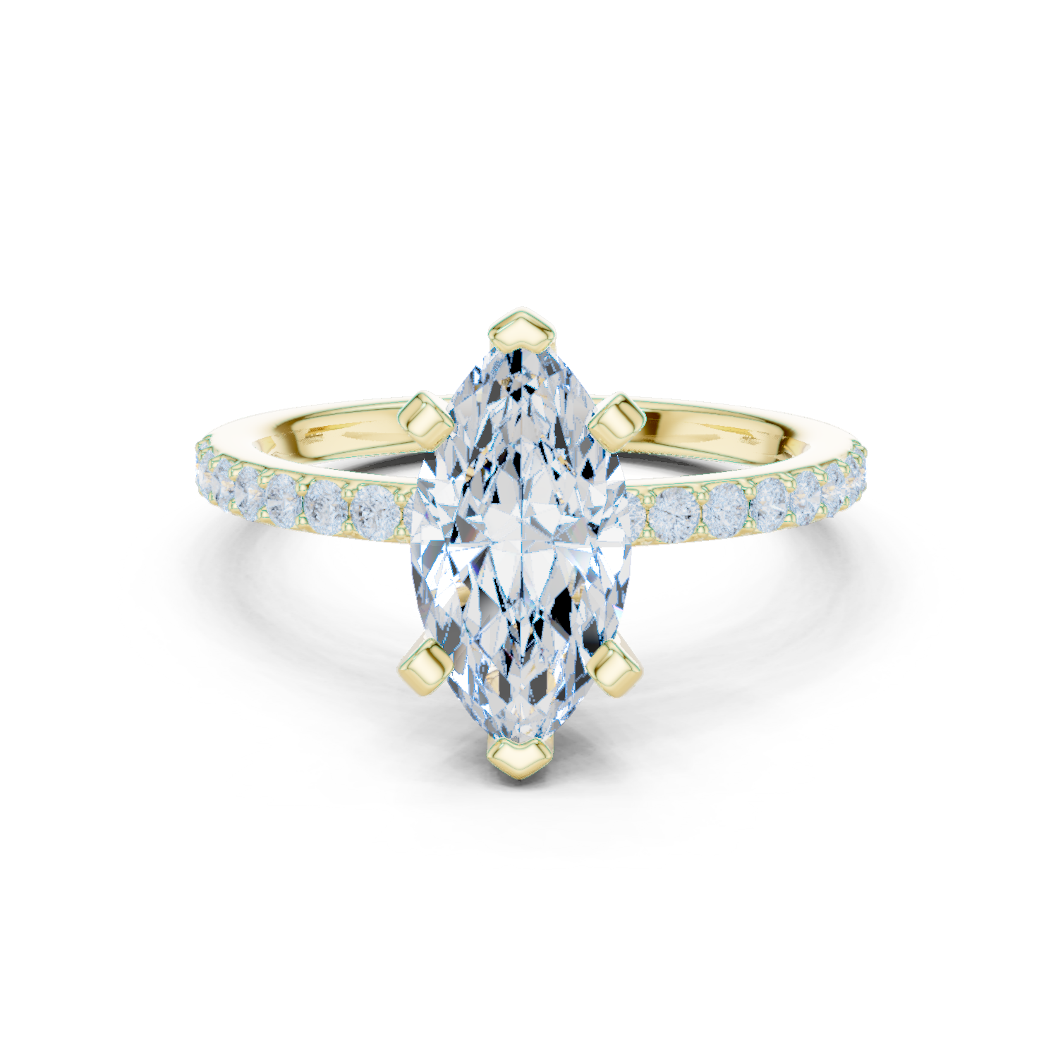 Gold Ring DDLR-887, Yellow Gold