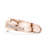 Gold Ring LR-01 (39), Rose Gold, view 3