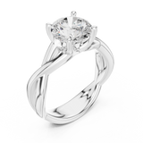 Gold Ring DDLR-872, White Gold, view 2