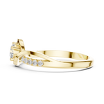 Gold Ring DDLR-836, Yellow Gold, view 3