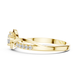 Gold Ring DDLR-836, Yellow Gold, view 3