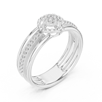 Gold Ring 12-10060@L, White Gold, view 2