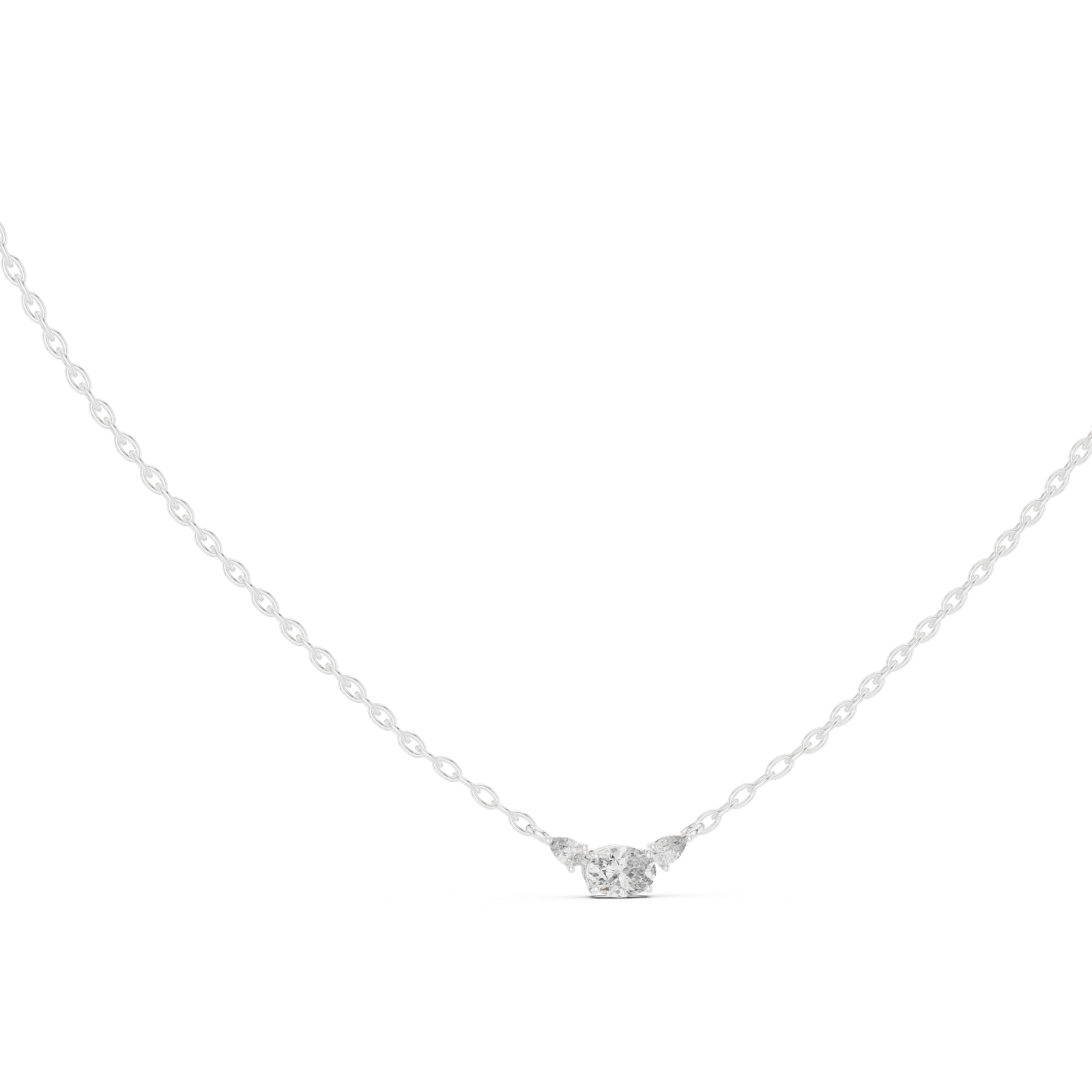 Gold Pendant GPD-0031, White Gold, view 1