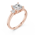 Gold Ring DDLR-867, Rose Gold, view 2