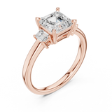 Gold Ring DDLR-867, Rose Gold, view 2