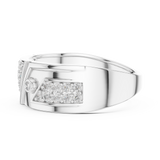 Gold Ring LR-01 (50), White Gold, view 3