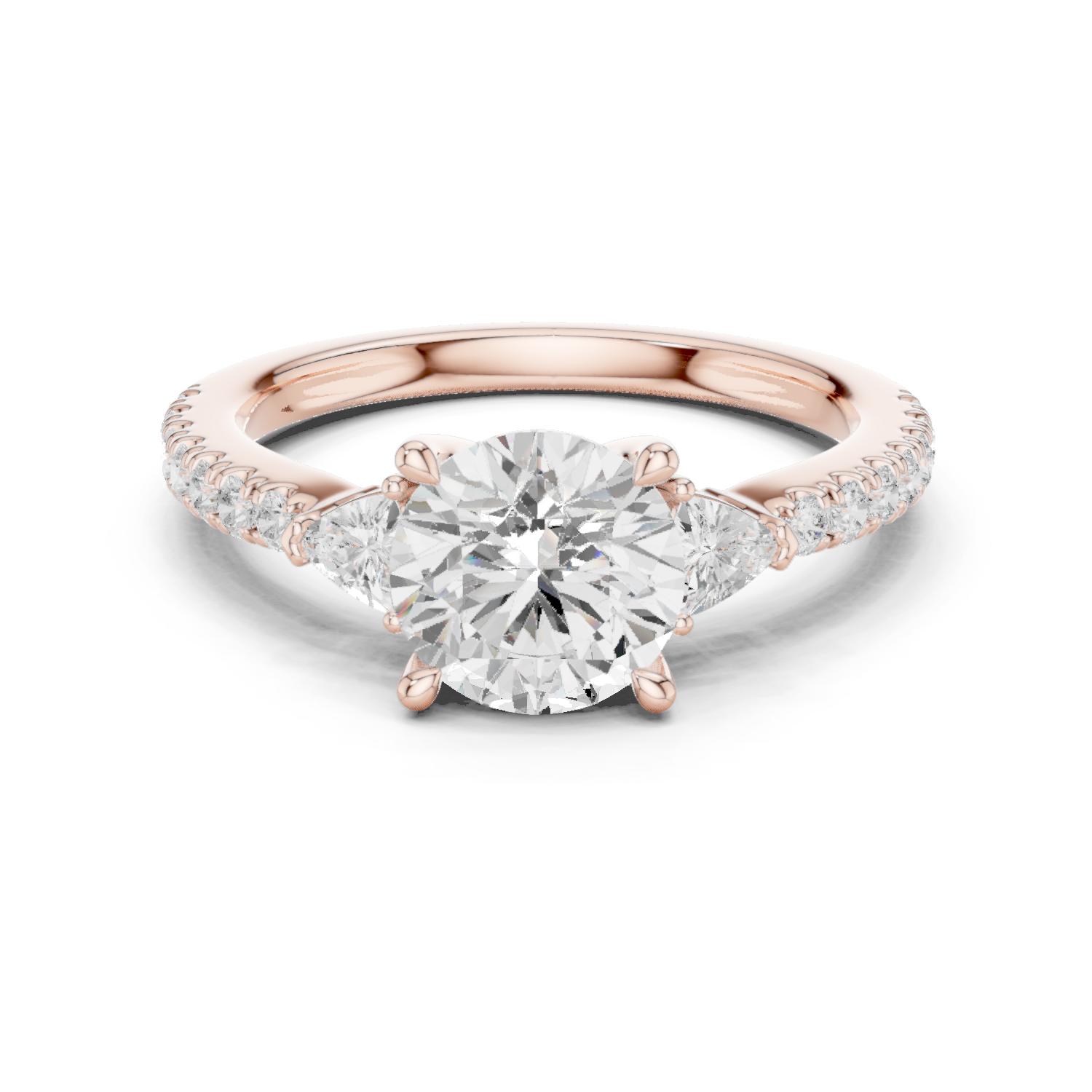 Gold Ring DDLR-897, Rose Gold