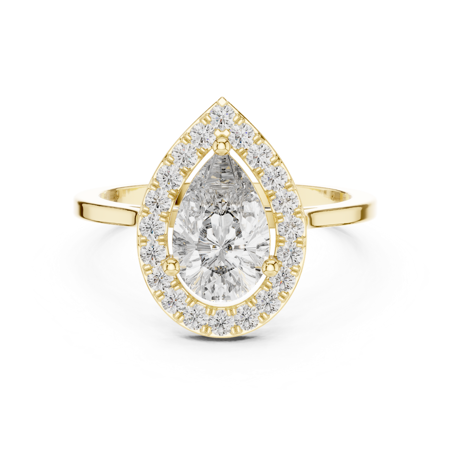 Gold Ring ALR-226, Yellow Gold, view 4