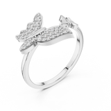 Gold Ring 12-10024@L, White Gold, view 2