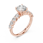 Gold Ring DDLR-642, Rose Gold, view 2