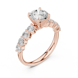 Gold Ring DDLR-642, Rose Gold, view 2