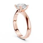 Gold Jewelry L36-8, Round center stone, Rose Gold, view 1