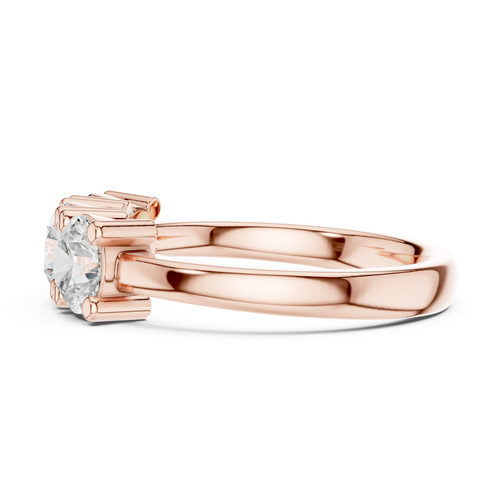 Gold Ring DDLR-611, Rose Gold, view 3