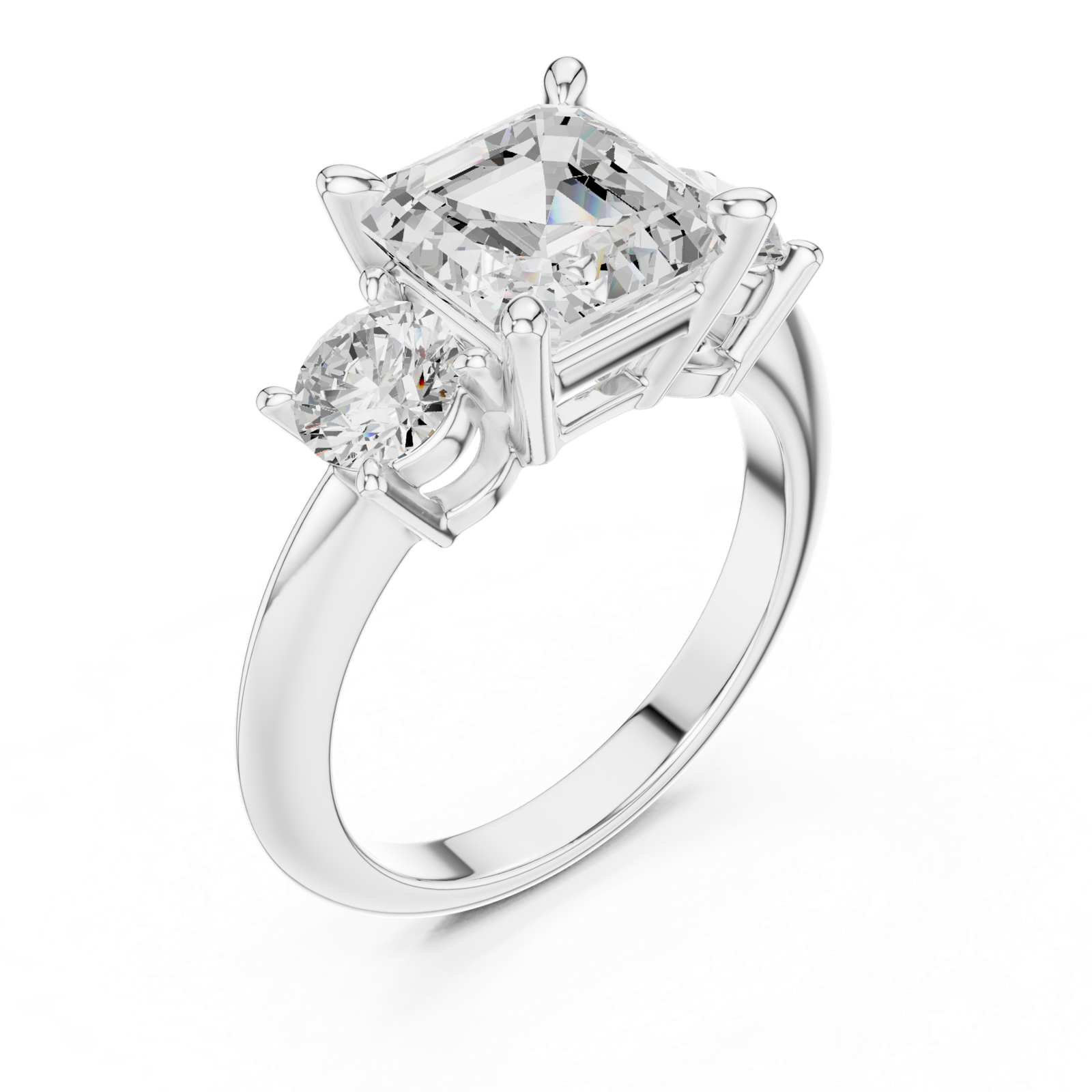 Gold Ring DDLR-899, White Gold, view 2
