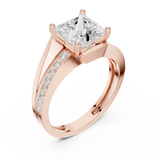 Gold Ring DDLR-395, Rose Gold, view 2