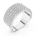 Gold Ring L03-03, White Gold, view 2