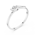 Gold Ring DR-6178, White Gold, view 2