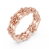 Gold Ring R37, Rose Gold, view 2