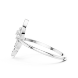 Gold Ring DR-6229, White Gold, view 3