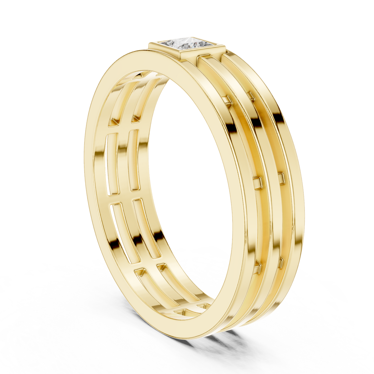 Gold Ring AGR-1, Yellow Gold, view 1