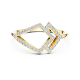 Gold Ring DR-6315, Yellow Gold, view 4