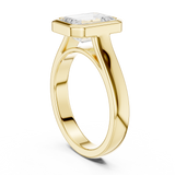 Gold Jewelry L36-3, Emerald center stone, Yellow Gold, view 1
