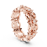 Gold Ring R46, Rose Gold, view 1