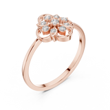 Gold Ring DR-6280, Rose Gold, view 2