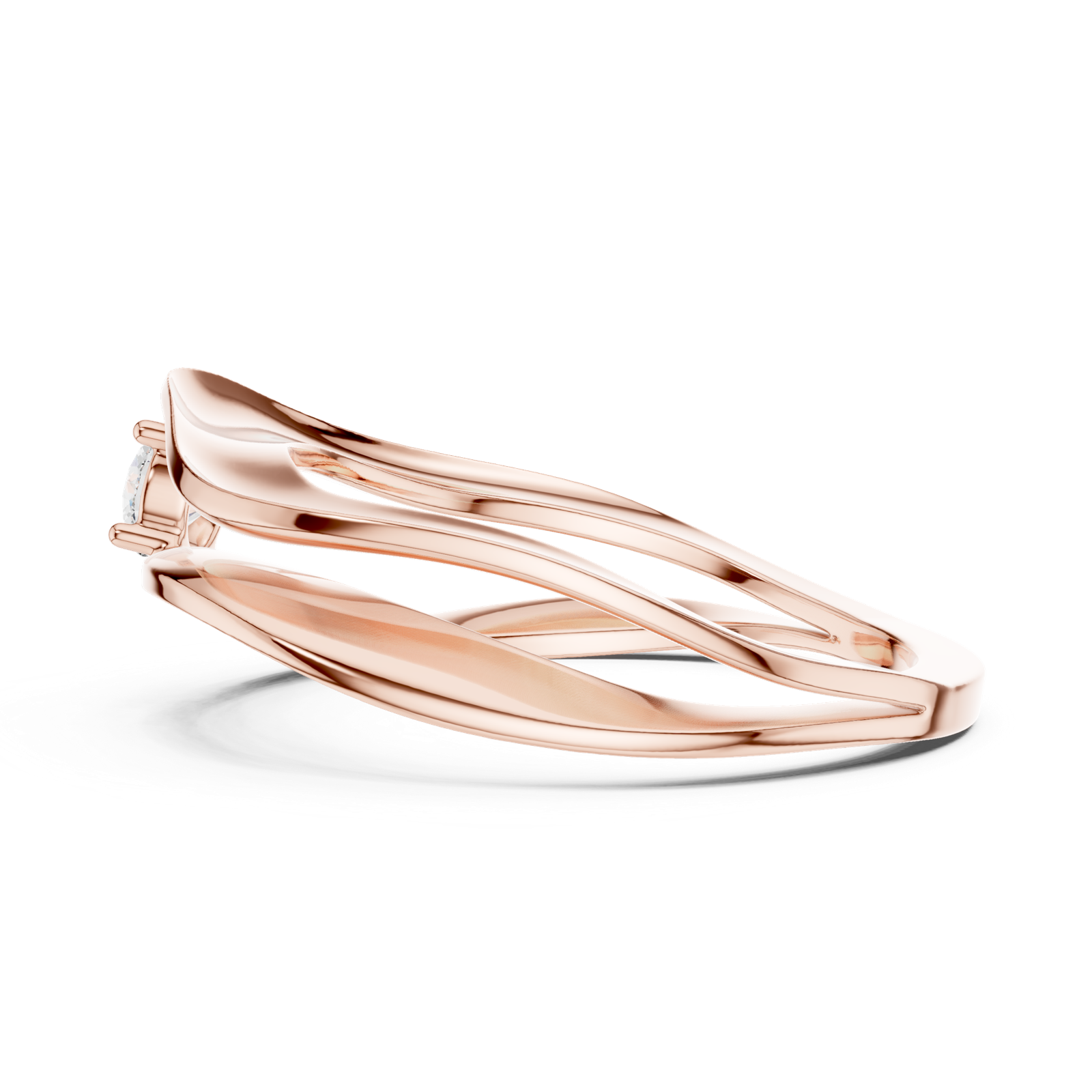Gold Ring SBWR(66), Rose Gold, view 3