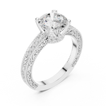 Gold Ring DDLR-982, White Gold, view 2